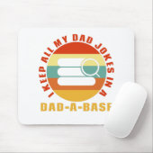 I Keep All My Dad Jokes In A Dad-A-Base Vintage Muismat (Met muis)