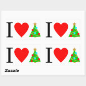 I Kerst sticker hart (Vel)