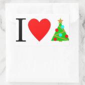 I Kerst sticker hart (Tas)