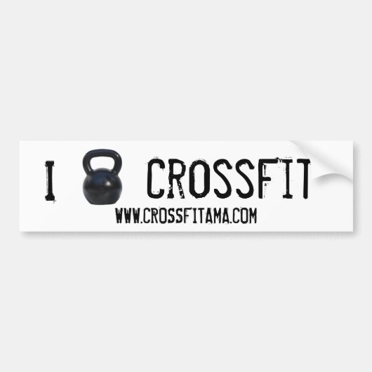 I kettlebell CrossFit Bumper Bumpersticker (Voorkant)