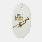 I Kick Brass Keramisch Ornament (Rechts)