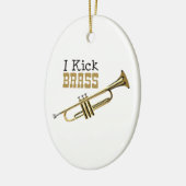 I Kick Brass Keramisch Ornament (Links)