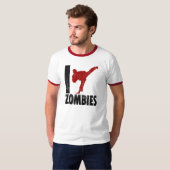 I Kick Zombies T-shirt (Voorkant volledig)