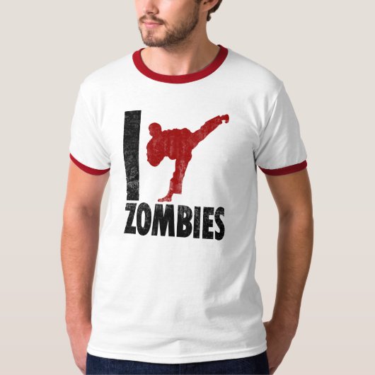 I Kick Zombies T-shirt (Voorkant)
