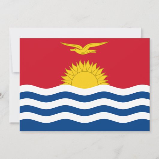 I-Kiribati Vlag, Vlag van Kiribati Huwelijk Kaart (Achterkant)