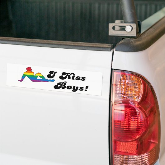 I Kiss Boys Bumpersticker (Op Truck)