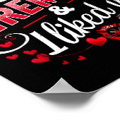 I Kissed A Fireman I Liked It Firefighter Valentin Poster (Hoek)