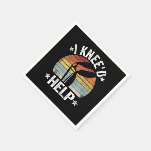 I Kneed Help Knee Surgery Joint Replacement Funny Servet (Hoek)