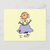 I Knit Briefkaart (Voorkant)