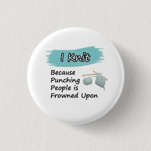 I Knit - Button