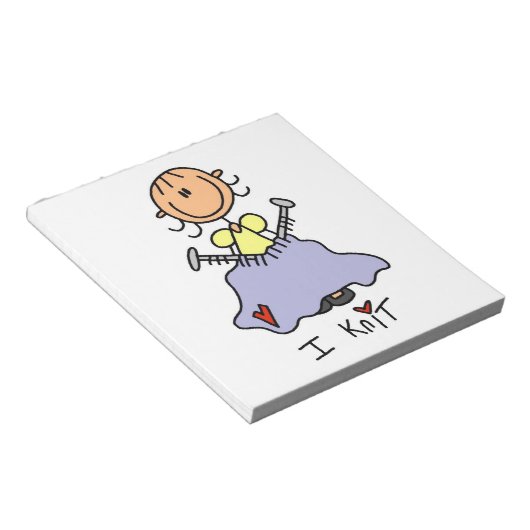 I Knit Notitieblok (Schuin)