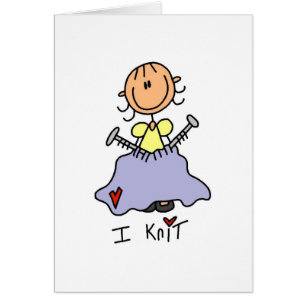 I Knit Stick Figuur Tshirts and Gifts