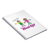 I Knit voor wolhulp-laptop Notitieboek (Rechterzijde)