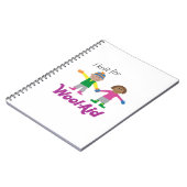 I Knit voor wolhulp-laptop Notitieboek (Linkerzijde)