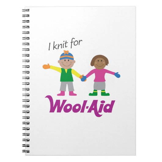 I Knit voor wolhulp-laptop Notitieboek (Voorkant)