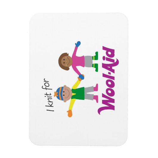 I Knit voor Wool-Aid flexibele magneet (Verticaal)