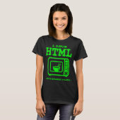 I know HTML How to microwave leftovers T-shirt (Voorkant volledig)