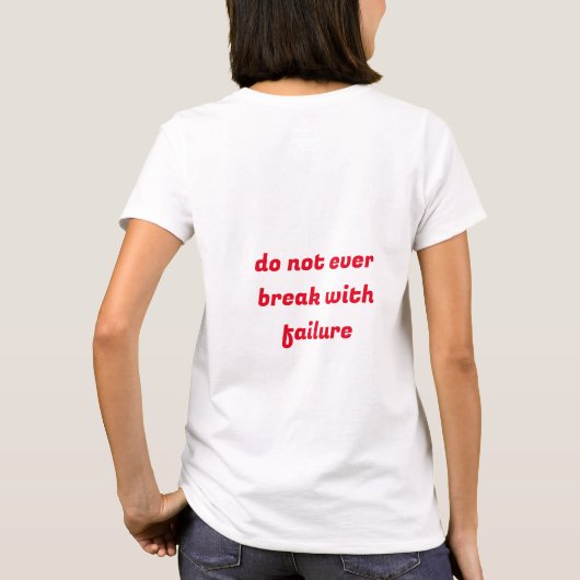 i know my aim t-shirt (Achterkant)