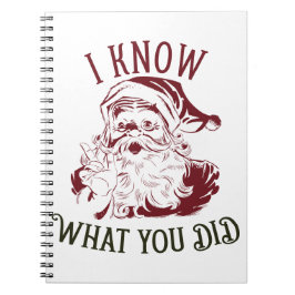 I know what You did Vintage Chistmas Notitieboek