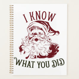 I know what You did Vintage Chistmas Planner
