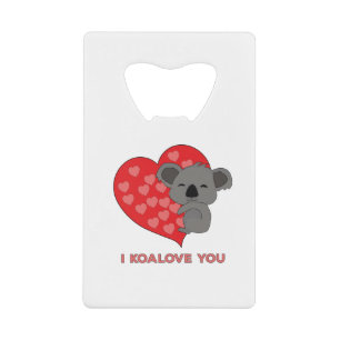 I Koalove You Creditkaart Flessenopener