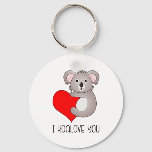 I Koalove You Koala Gezegden Sleutelhanger (Voorkant)
