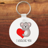 I Koalove You Koala Gezegden Sleutelhanger (Voorkant)