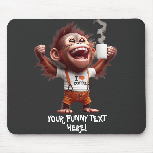 I ♥ Koffie Muismat (Voorkant)