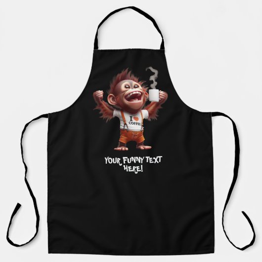 I ♥ Koffie Schort (Voorkant)