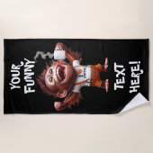 I ♥ Koffie Strandlaken (Voorkant)