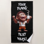 I ♥ Koffie Strandlaken (Voorkant)