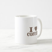 I ♥ Koffiebonenkunst Koffiemok (Voorkant rechts)