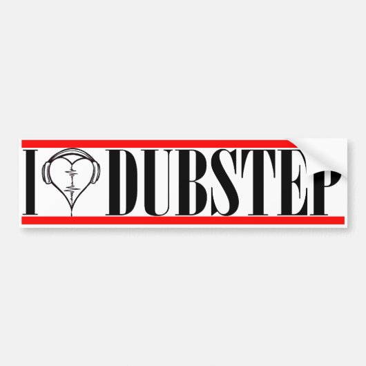 I Kopie DubStep Bumpersticker (Voorkant)