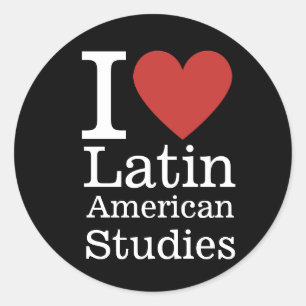I ❤️ Latijns-Amerikaanse studies voor studenten / Ronde Sticker
