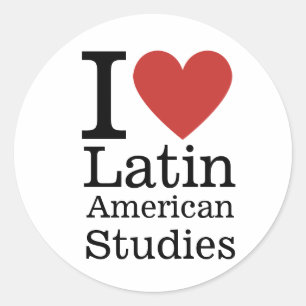 I ❤️ Latijns-Amerikaanse studies voor studenten /  Ronde Sticker