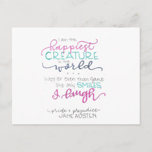 I Laugh - Pride & Prejudice Briefkaart