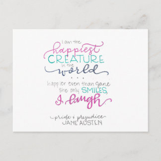 I Laugh - Pride & Prejudice Briefkaart