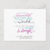 I Laugh - Pride & Prejudice Briefkaart (Voorkant)