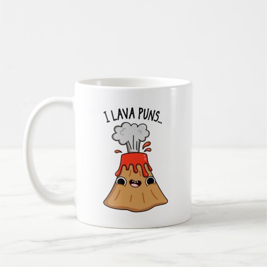 I Lava Puns Funny Geology Volcano Pun Koffiemok (Links)