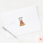 I Lava Puns Funny Geology Volcano Pun Ronde Sticker (Envelop)