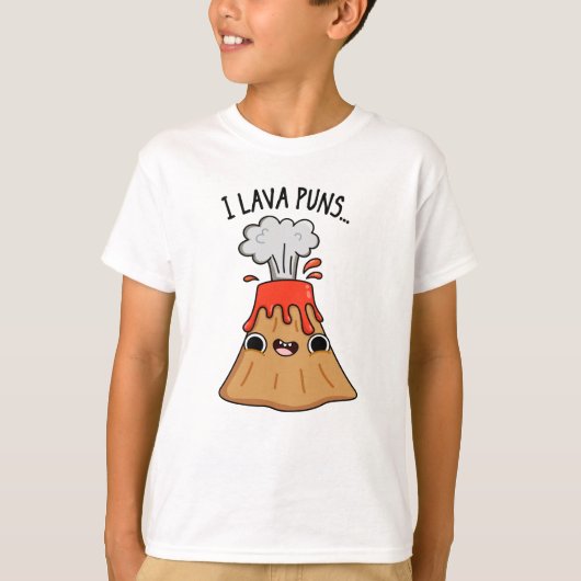 I Lava Puns Funny Geology Volcano Pun T-shirt (Voorkant)