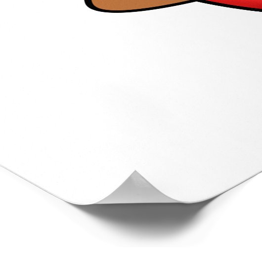 I Lava Rock en Roll Funny Volcano Pun Poster (Hoek)