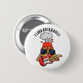 I Lava Rock en Roll Funny Volcano Pun Ronde Button 5,7 Cm (Voorkant /achterkant)