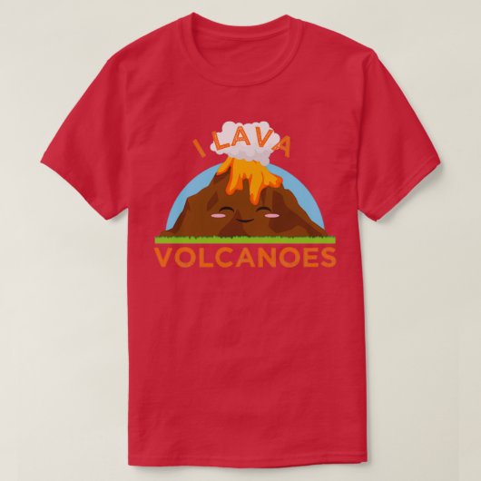 I Lava Volcanoes Geologists grafische mineralogie  T-shirt (Design voorkant)