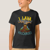 I Lava Volcanoes Volcano Geologist T-shirt (Voorkant)