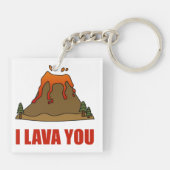 I Lava You Volcano Sleutelhanger (Achterkant)