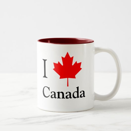 I Leaf Canada Tweekleurige Koffiemok (Rechts)