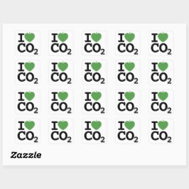 I Leaf CO2 - Ik hou van Carbon Dioxide Sticker She