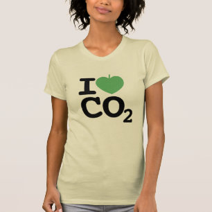 I Leaf CO2 - Koolstofdioxide Liefde voor Aardedag T-shirt