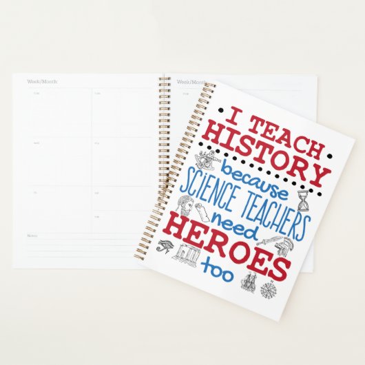 I Leer Geschiedenis Sociale studies Leerhelden Planner (Display)